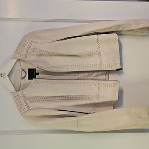 White Leather Jacket